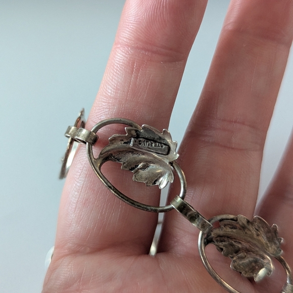 Vintage Danescraft Sterling Silver Leaf Choker - Picture 5 of 5